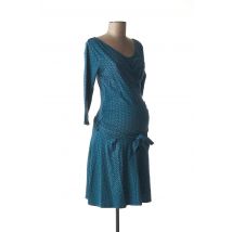 POMKIN - Robe maternité bleu en coton - Femme - Taille 34 - Modz