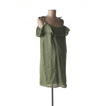 MENONOVE - Robe maternité vert en lin - Femme - Taille 36 - Modz