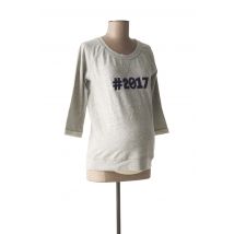 QUEEN MUM - Pull maternité gris en coton - Femme - Taille 34 - Modz