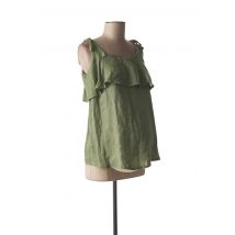 MENONOVE - Chemisier maternité vert en lin - Femme - Taille 36 - Modz