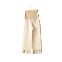 MENONOVE - Pantalon maternité beige en lin - Femme - Taille 34 - Modz