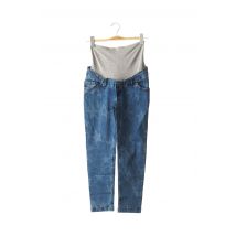 LOVE2WAIT - Pantalon maternité bleu en coton - Femme - Taille W27 - Modz