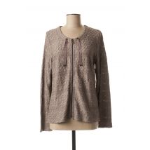 RABE - Gilet manches longues marron en viscose - Femme - Taille 38 - Modz