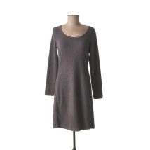 SANDWICH - Robe mi-longue gris en polyester pour femme - Taille 34 - Modz
