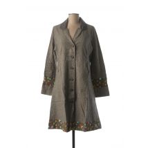 RHUM RAISIN - Manteau long noir en coton - Femme - Taille 38 - Modz