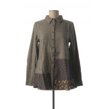 RHUM RAISIN - Chemisier gris en coton - Femme - Taille 38 - Modz