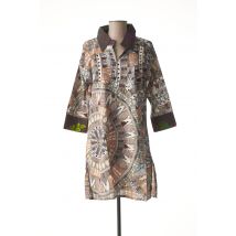 DIPAWALI - Tunique manches longues beige en coton - Femme - Taille 36 - Modz