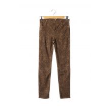 EMMA & CARO - Pantalon slim marron en coton - Femme - Taille 36 - Modz