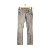 LOIS - Pantalon slim gris en coton - Femme - Taille W28 - Modz