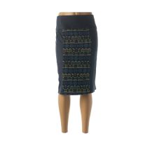 QUATTRO - Jupe mi-longue bleu en polyester - Femme - Taille 38 - Modz