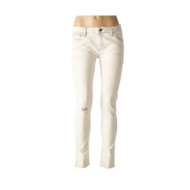 REIKO - Jeans skinny beige en coton - Femme - Taille W27 - Modz