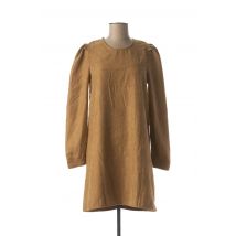 JUBYLEE - Robe courte marron en coton - Femme - Taille 36 - Modz