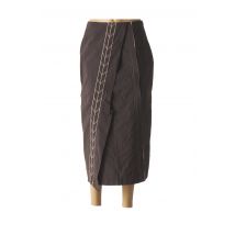 LAUREN VIDAL - Jupe longue violet en coton - Femme - Taille 38 - Modz