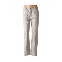 IMPAQT - Pantalon slim gris en coton - Femme - Taille 40 - Modz