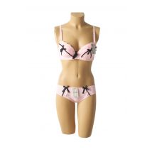 LUNNA - Ensemble lingerie rose en polyamide - Femme - Taille TU - Modz