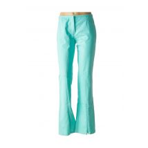 DIDIER PARAKIAN - Pantalon flare bleu en coton - Femme - Taille 40 - Modz