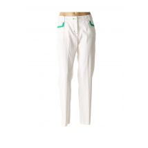 FUEGO WOMAN - Pantalon slim blanc en viscose pour femme - Taille 42 - Modz
