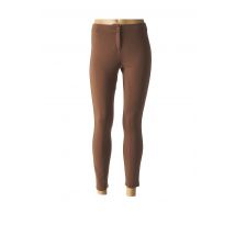 PATRIZIA PEPE FIRENZE - Pantalon 7/8 marron en viscose - Femme - Taille 36 - Modz