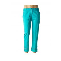 FUEGO WOMAN - Pantalon 7/8 bleu en coton - Femme - Taille 40 - Modz