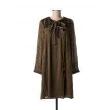 ONE STEP - Robe mi-longue vert en coton pour femme - Taille 38 - Modz