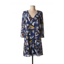 ONE STEP - Robe courte bleu en viscose - Femme - Taille 34 - Modz