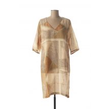 KONTESSA - Robe mi-longue beige en viscose - Femme - Taille 38 - Modz