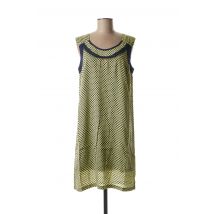 FELINO - Robe mi-longue jaune en viscose - Femme - Taille 38 - Modz