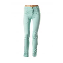 RIVIERES DE LUNE - Pantalon slim vert en coton - Femme - Taille 36 - Modz