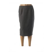 GUY DUBOUIS - Jupe mi-longue gris en laine - Femme - Taille 40 - Modz