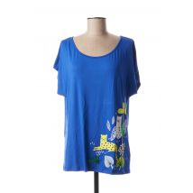 ZAS-K - T-shirt bleu en viscose - Femme - Taille 34 - Modz