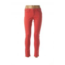 ONE STEP - Pantalon 7/8 orange en coton - Femme - Taille TU - Modz