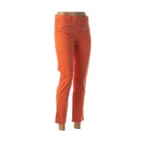 EMMA & ROCK - Pantalon 7/8 orange en coton - Femme - Taille 36 - Modz