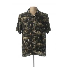 PULL IN - Chemise manches courtes noir en viscose - Homme - Taille M - Modz