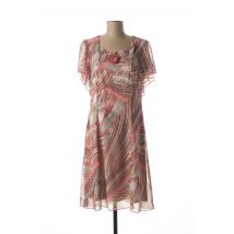 IMPULSION - Robe mi-longue orange en polyester - Femme - Taille 40 - Modz