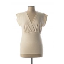DANIELA COOL - Top beige en viscose - Femme - Taille 44 - Modz