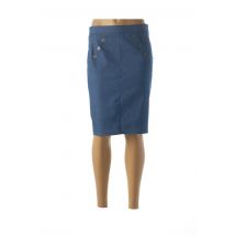 HALOGENE - Jupe mi-longue bleu en polyester pour femme - Taille 38 - Modz