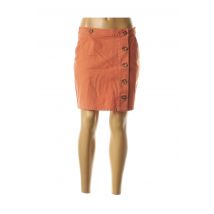BLEND SHE - Jupe courte orange en coton - Femme - Taille 40 - Modz