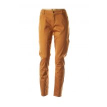 VERO MODA - Pantalon slim marron en coton - Femme - Taille TU - Modz