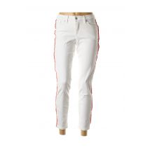 BLEND SHE - Pantalon 7/8 blanc en coton - Femme - Taille TU - Modz