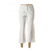 ICHI - Pantacourt blanc en coton - Femme - Taille TU - Modz