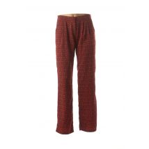 QUINZE HEURES TRENTE - Pantalon droit marron en polyester - Femme - Taille 36 - Modz