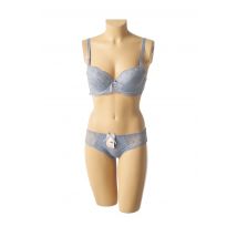 HANA - Ensemble lingerie bleu en polyamide pour femme - Taille 80B M - Modz