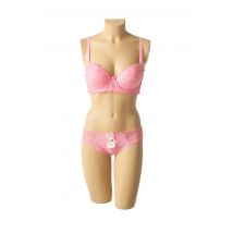 HANA - Ensemble lingerie rose en polyamide pour femme - Taille 95B L - Modz