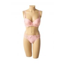 HANA - Ensemble lingerie rose en polyamide - Femme - Taille TU - Modz