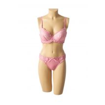 HANA - Ensemble lingerie rose en polyamide - Femme - Taille TU - Modz