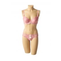 HANA - Ensemble lingerie rose en polyamide - Femme - Taille TU - Modz