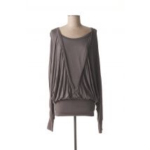 DESIGNERS REMIX COLLECTION - Tunique manches longues gris en viscose - Femme - Taille 36 - Modz