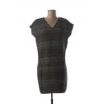 HOSS - Robe courte marron en laine - Femme - Taille 38 - Modz