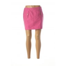 ESSENTIEL ANTWERP - Jupe courte rose en laine vierge pour femme - Taille 40 - Modz