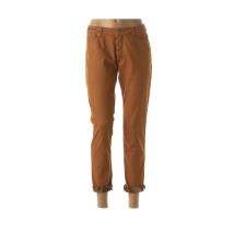TELERIA ZED - Pantalon droit orange en coton - Femme - Taille W31 - Modz